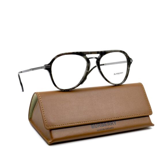 BURBERRY BE2377 3804 CHECK GREY AUTHENTIC MEN'S EYEGLASSES - Picture 1 of 12